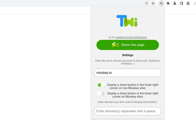 Twishare to Misskey截图2