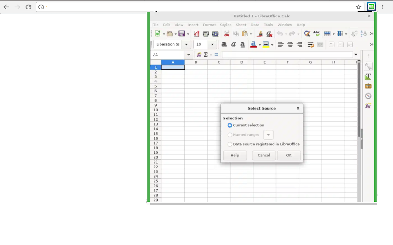 LibreOffice Calc 在线截图1
