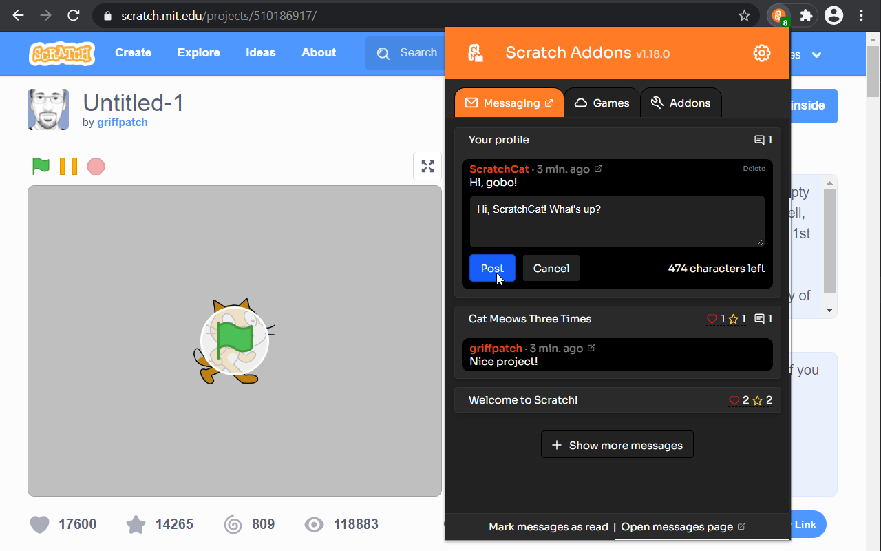Scratch Addons截图3