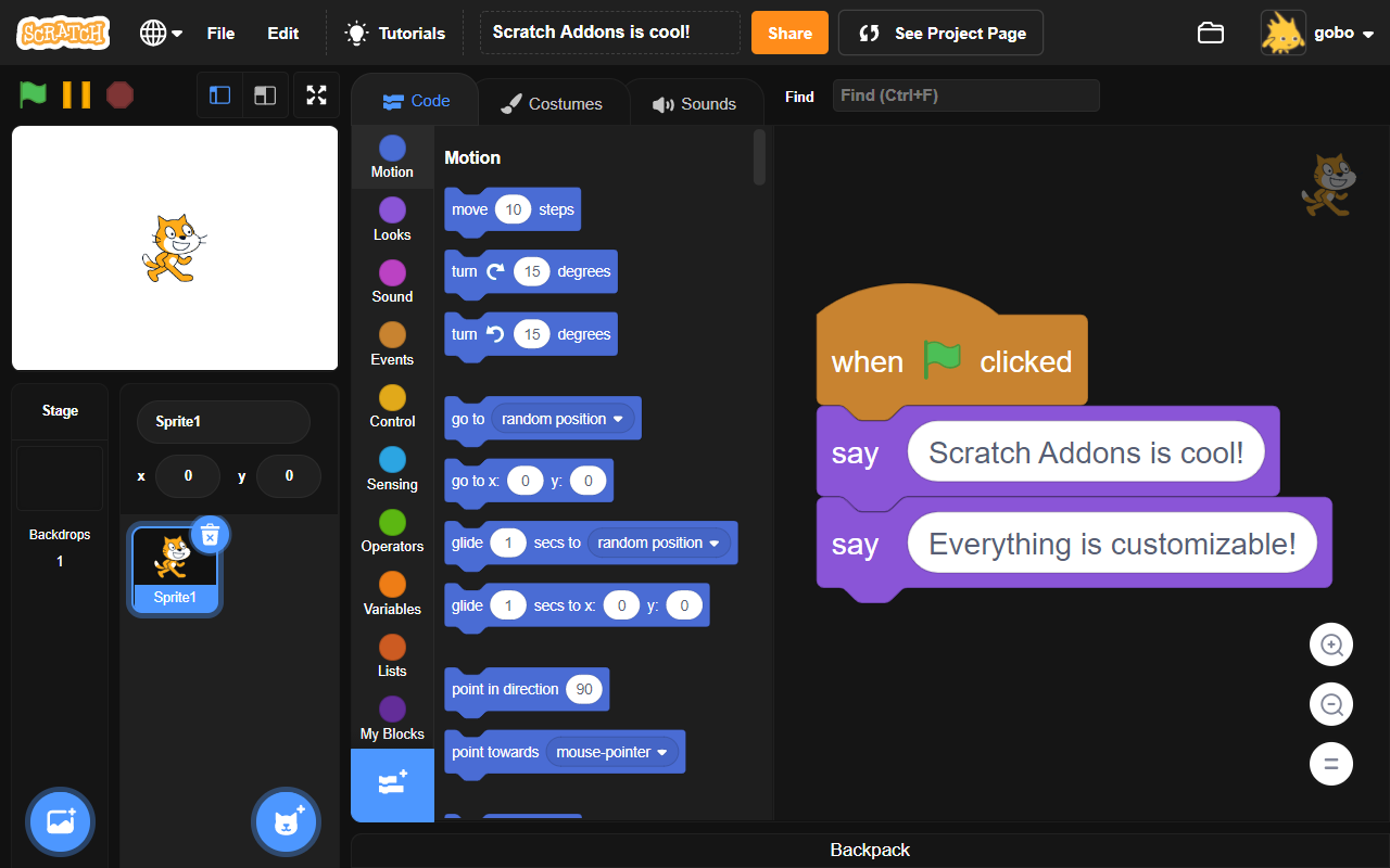 Scratch Addons截图4