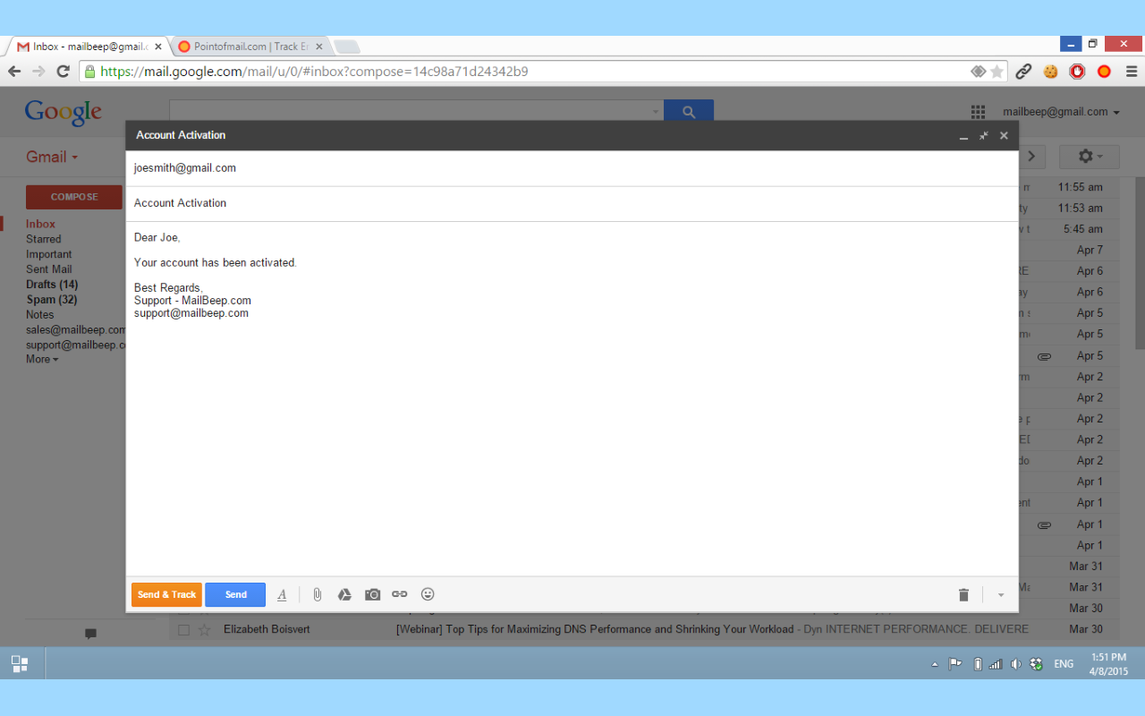 Pointofmail.com Email Tracking & Recall截图1