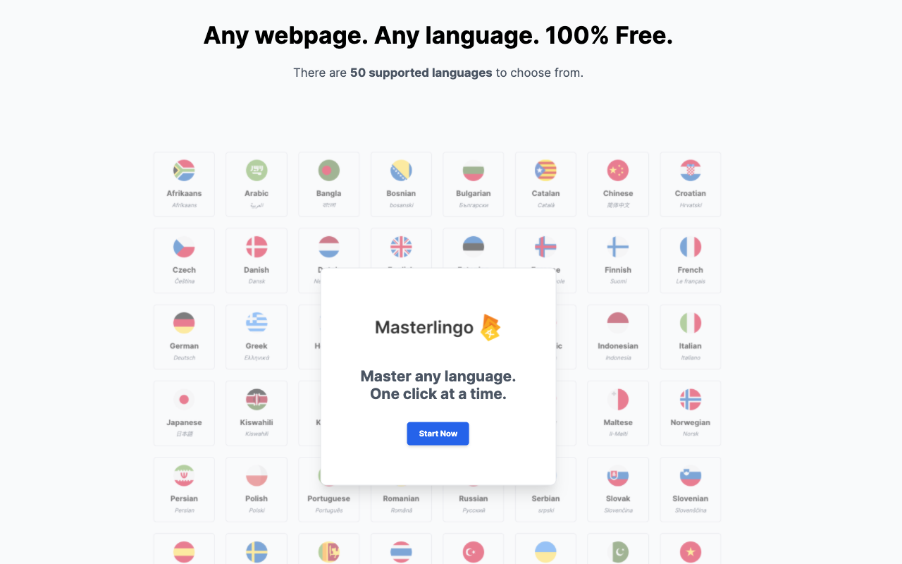 Masterlingo - Learn languages as you scroll截图1