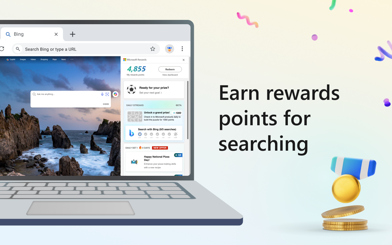 Microsoft Bing Search with Rewards截图3