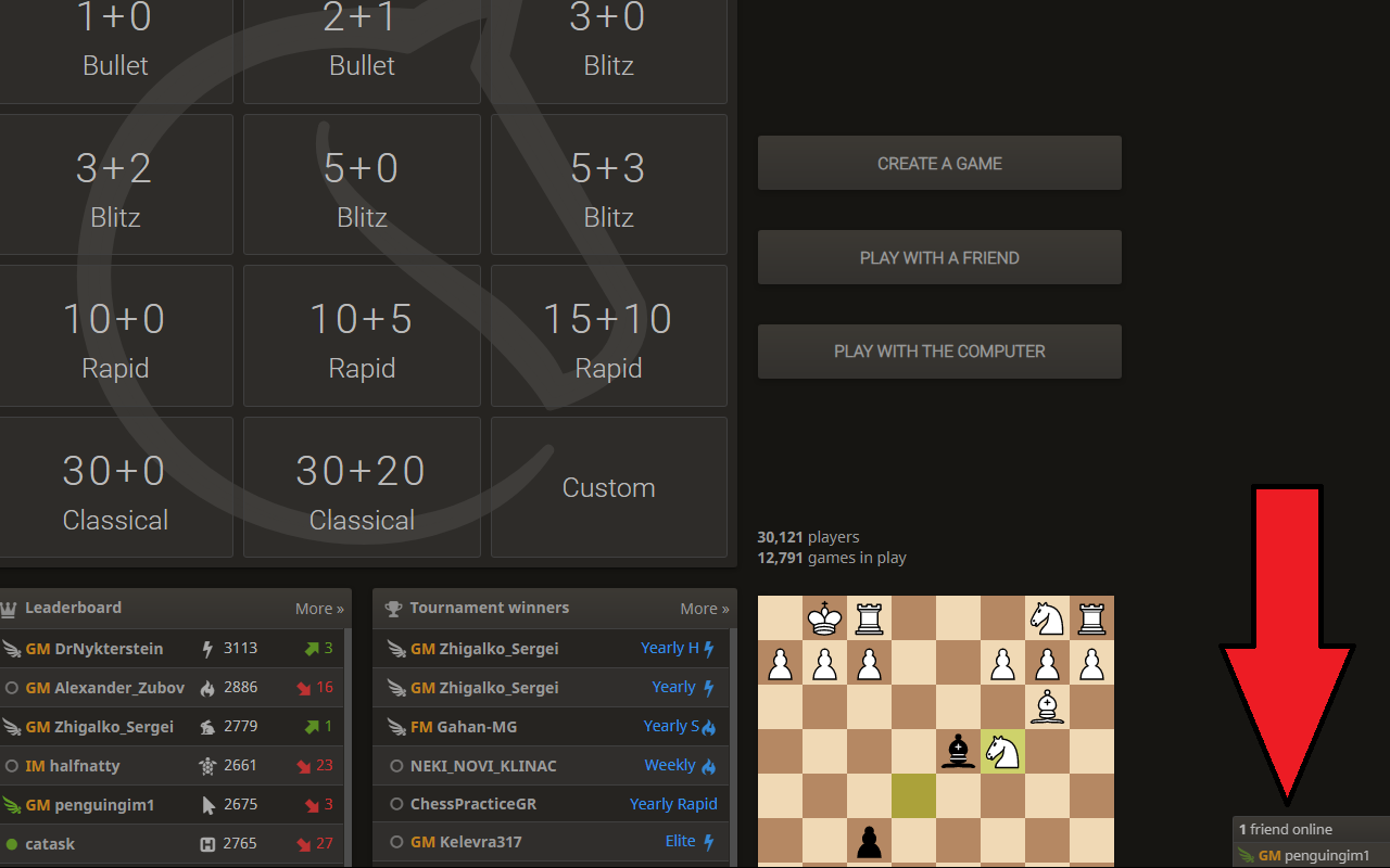 Lichess Friends List Opener截图1