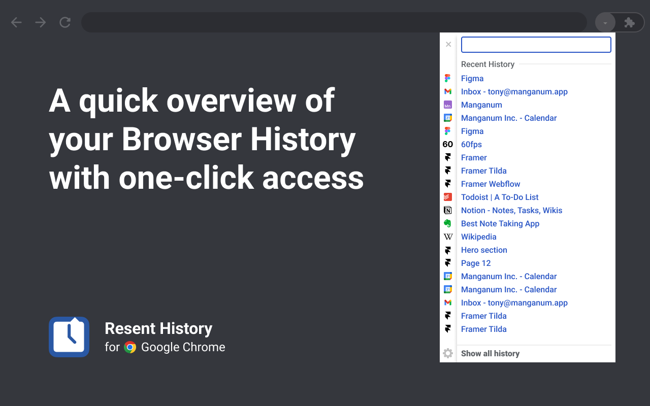 Recent History截图1