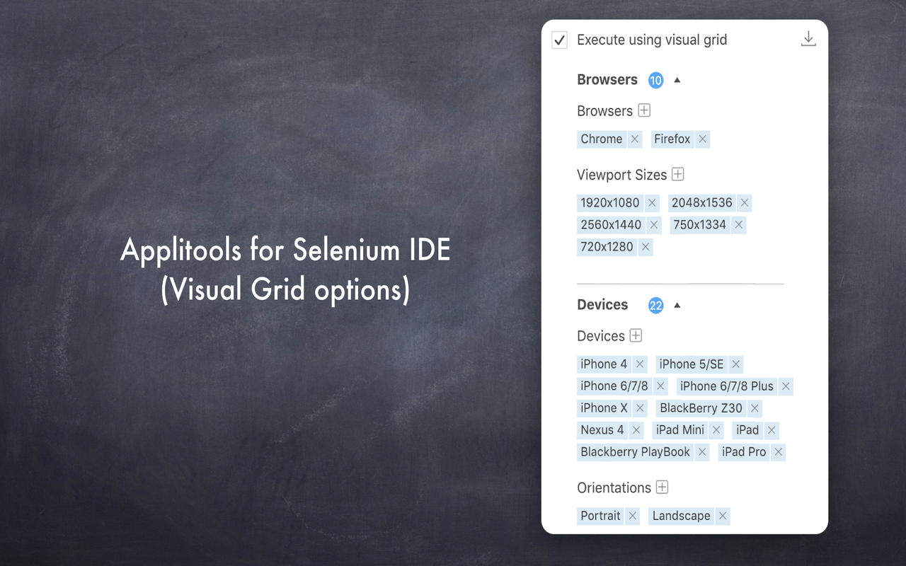 Applitools for Selenium IDE截图3
