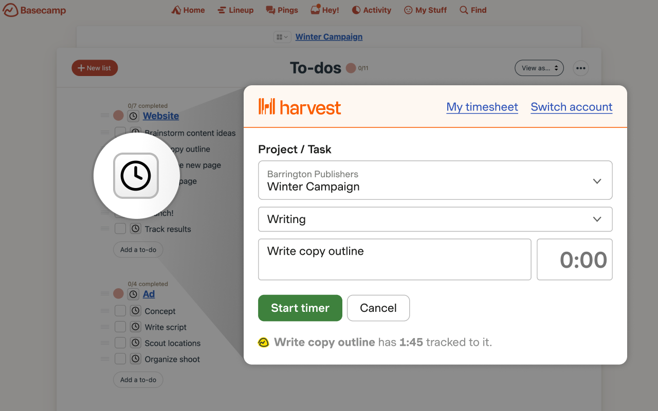 Harvest Time Tracker截图1