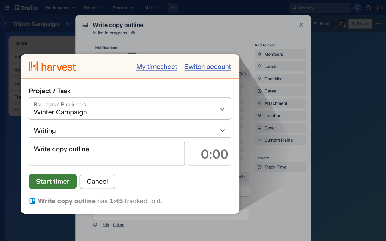 Harvest Time Tracker截图5
