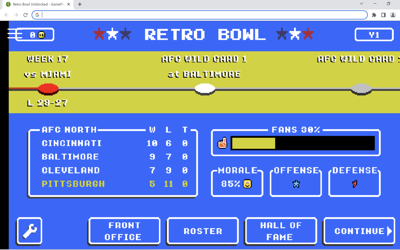 Retro Bowl Unblocked Game截图3