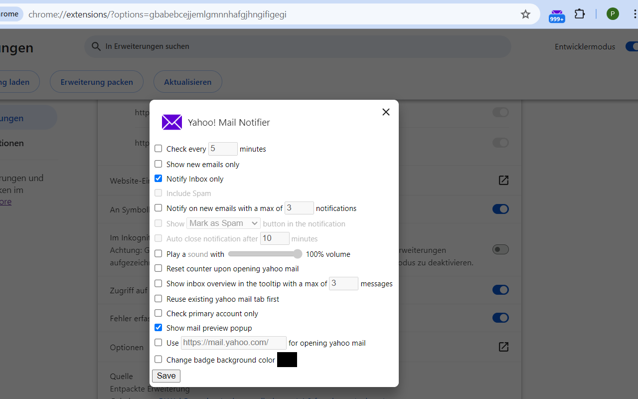 Notifier for Yahoo Mail截图1