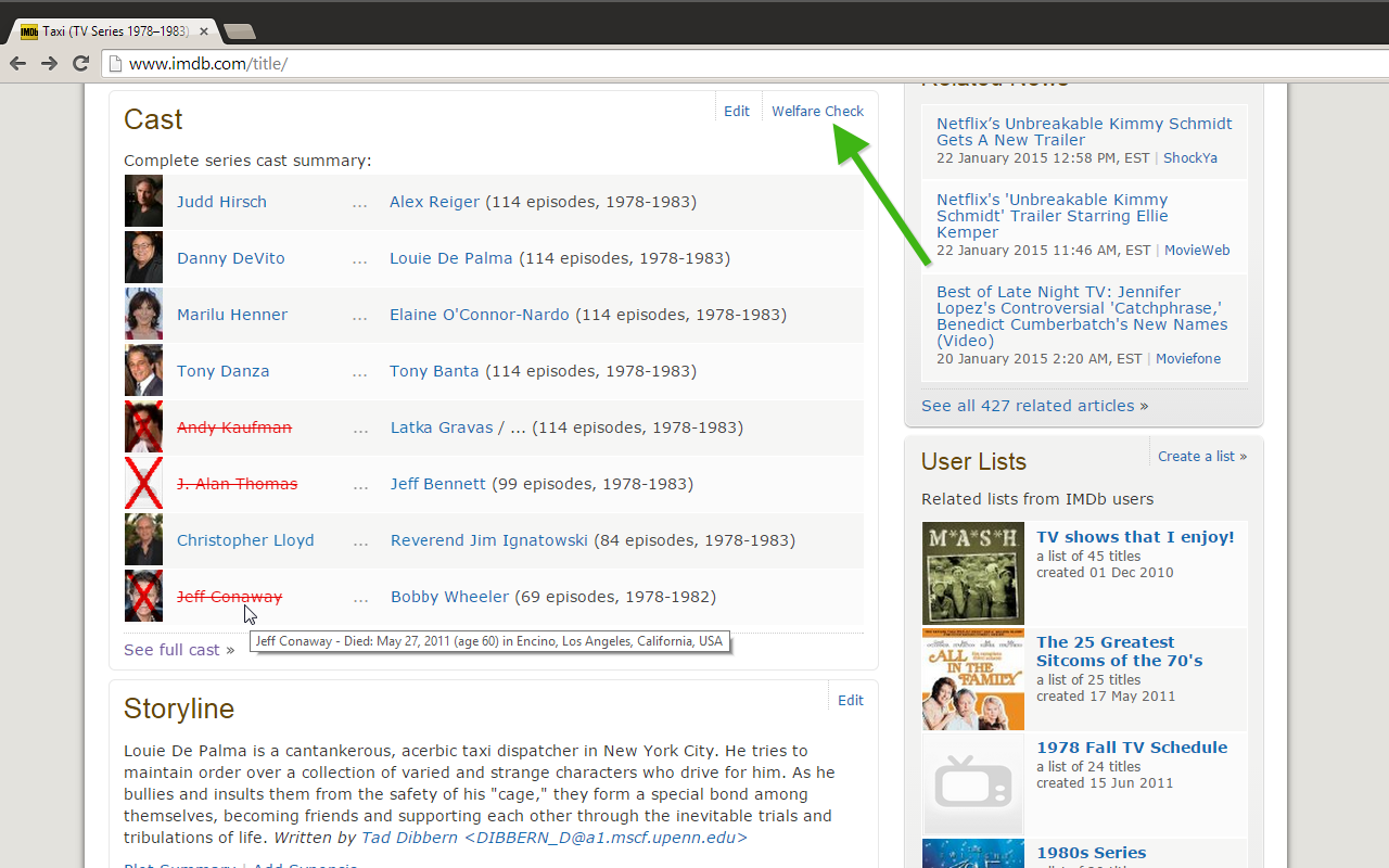 IMDB Welfare Check截图1
