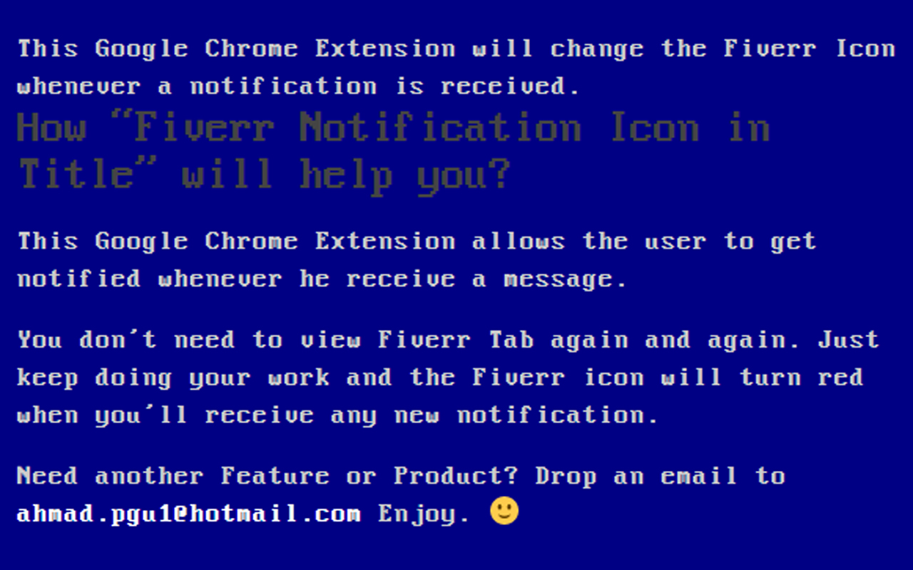 Fiverr Notification Icon in Title截图1