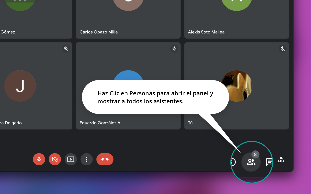 Pasar Lista en Meet截图3