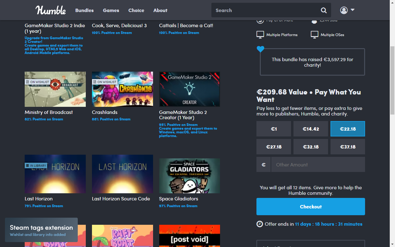 Steam tags for Humble Bundle截图3