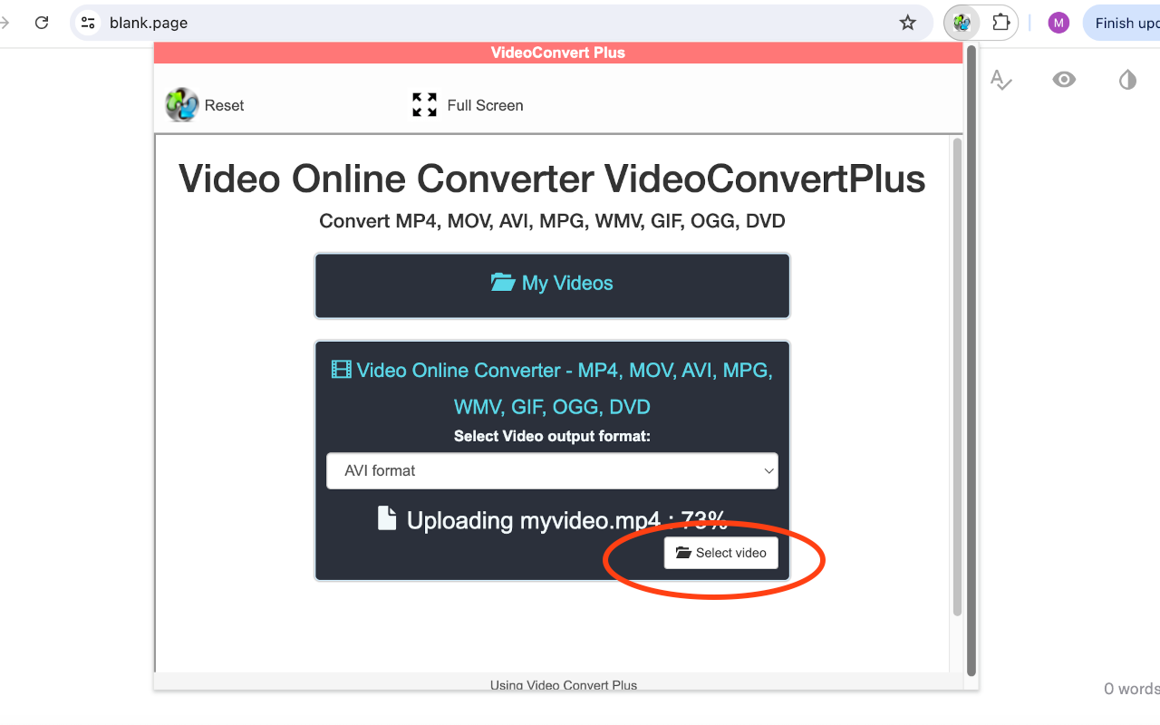 视频转换器在线VideoConvertPlus截图1
