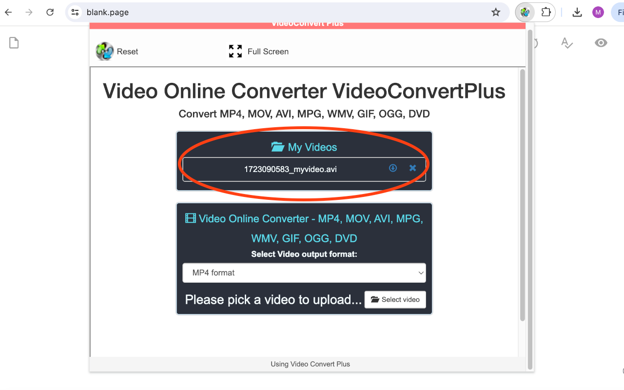 视频转换器在线VideoConvertPlus截图2