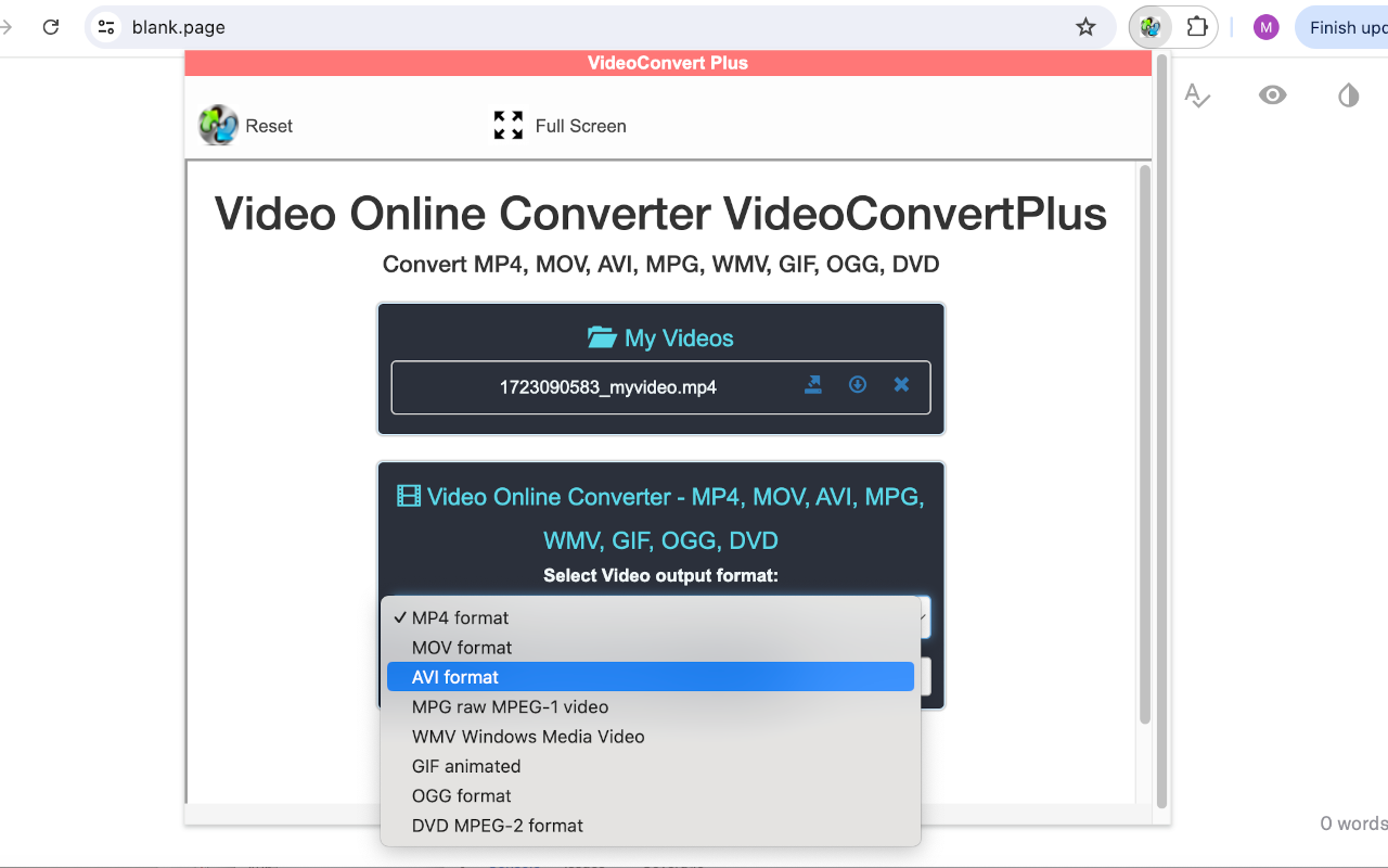视频转换器在线VideoConvertPlus截图3