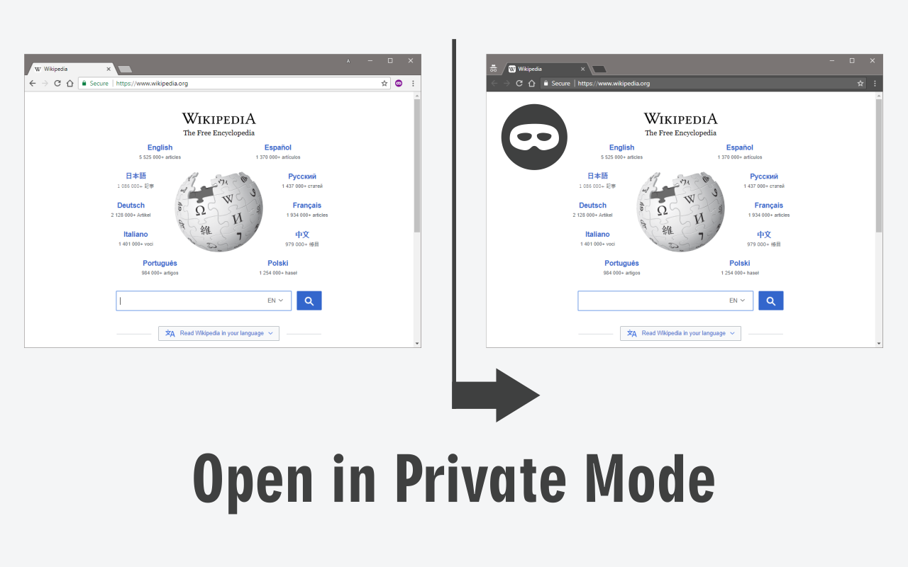 Open in Private Mode截图1