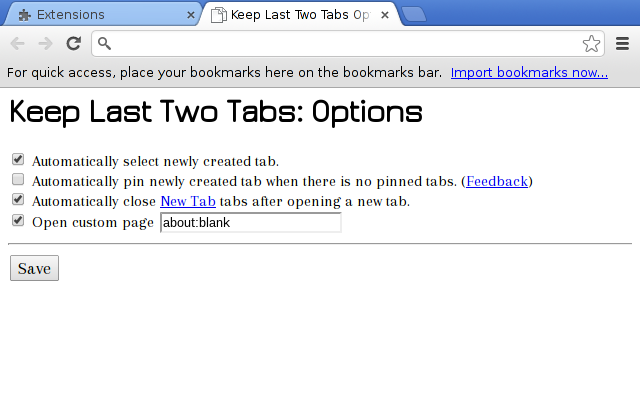 Keep Last Two Tabs截图1