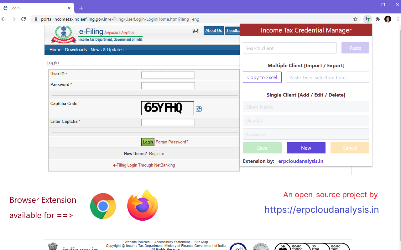 Income Tax Credential Manager截图1