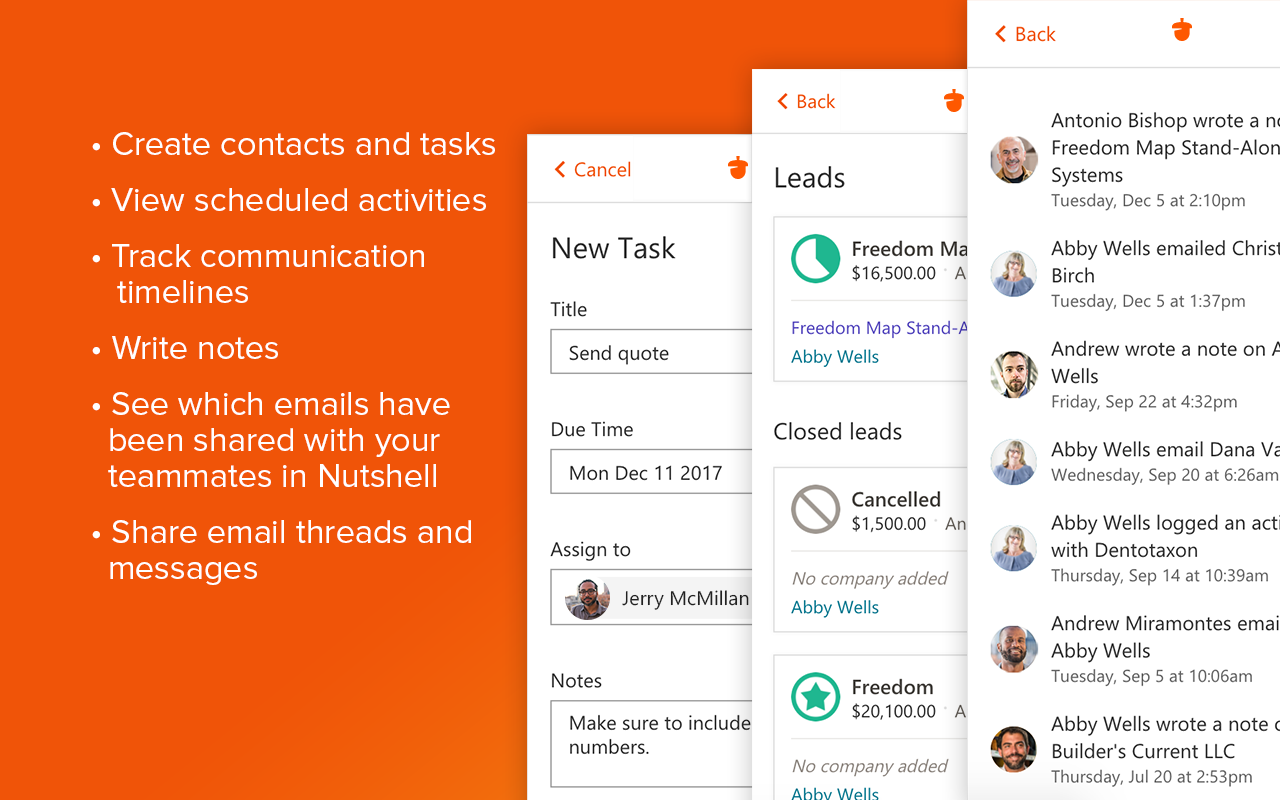 Nutshell CRM for Gmail截图1