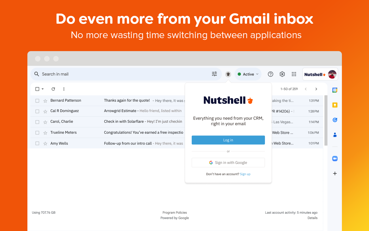 Nutshell CRM for Gmail截图2