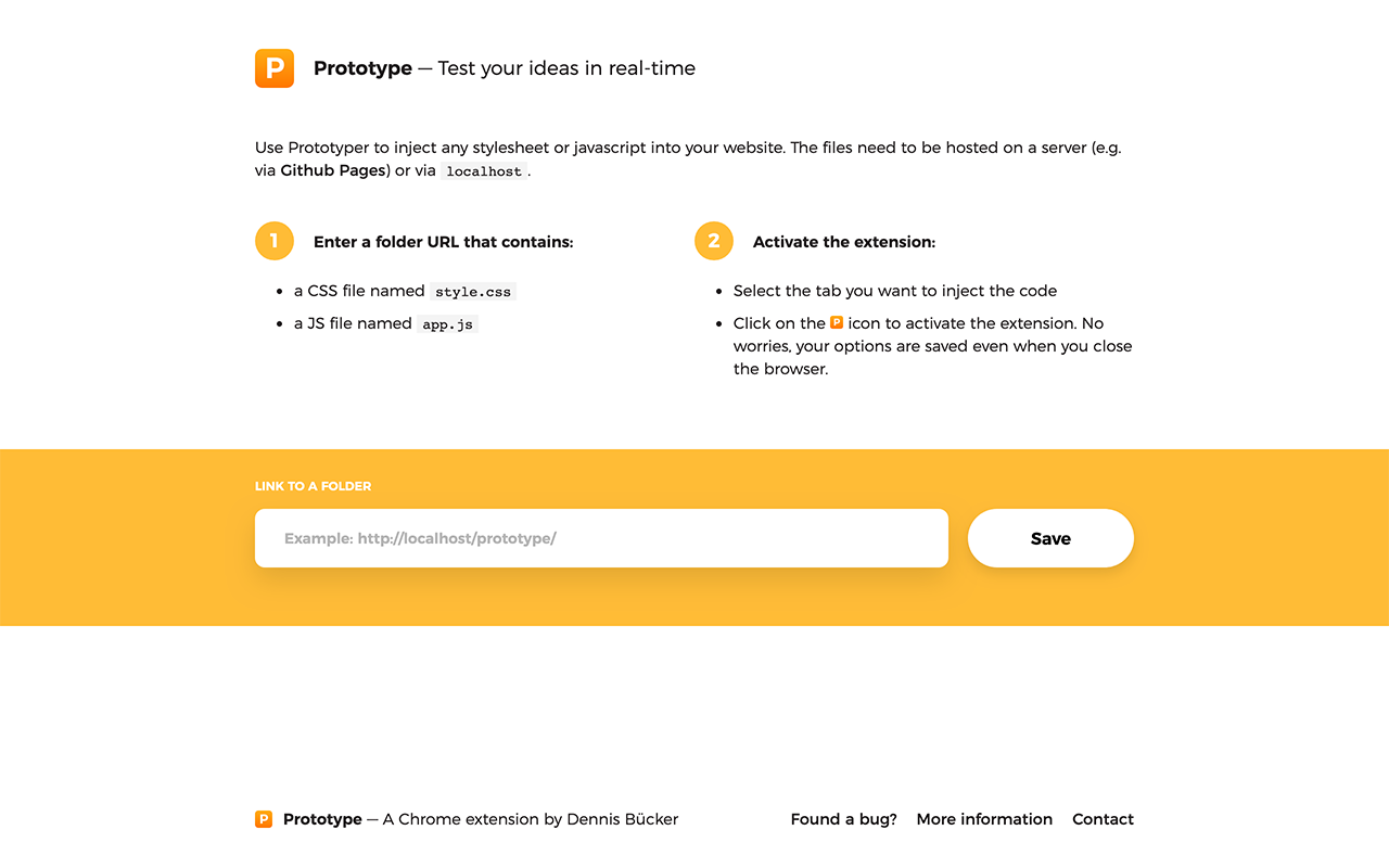 Prototype - Inject new code in your websites截图1