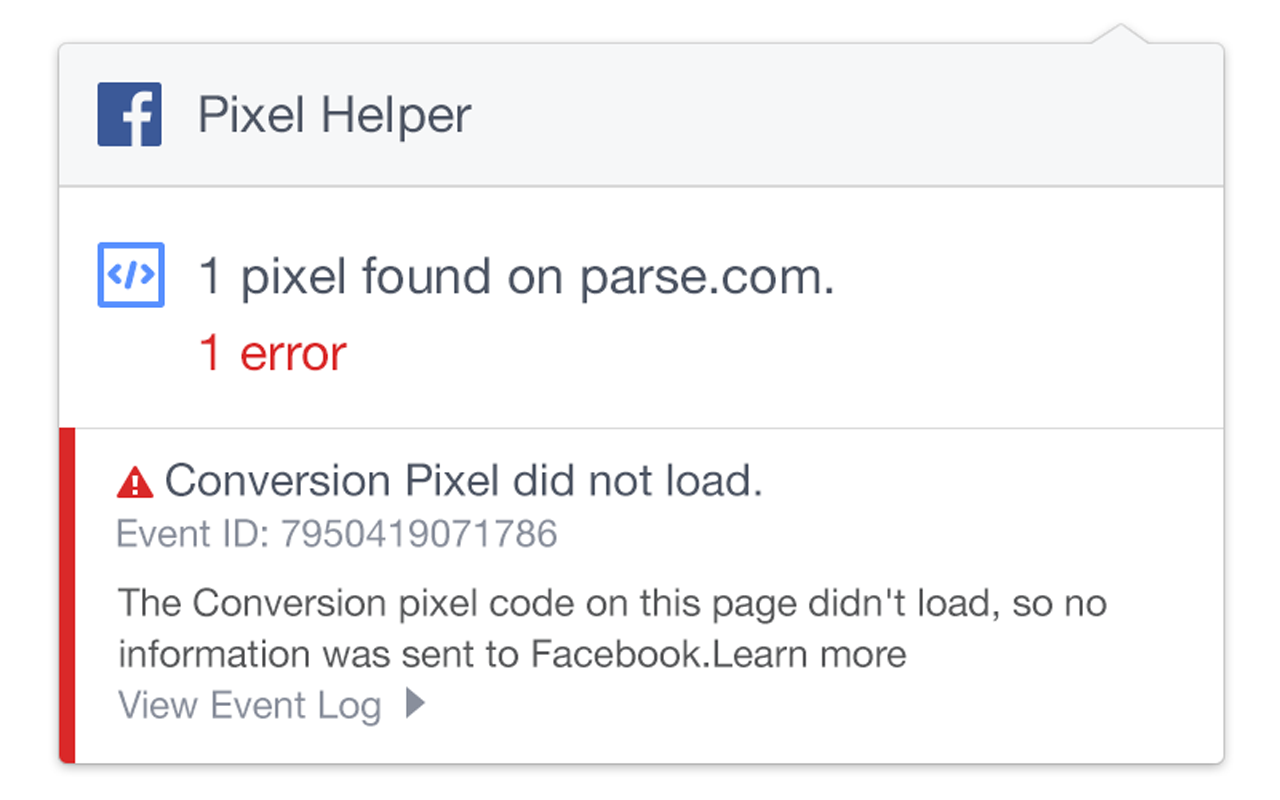 Meta Pixel Helper截图2