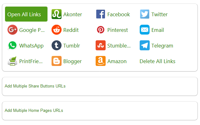 Akonter Share link & Page Buttons截图5