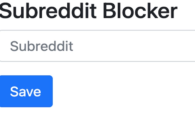 Subreddit Blocker截图1