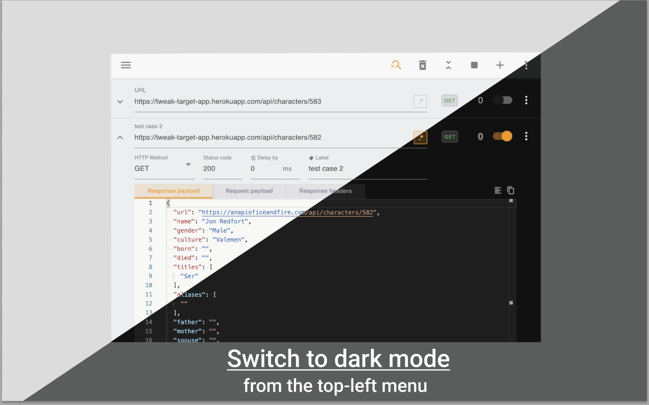 tweak: mock and modify HTTP requests截图2