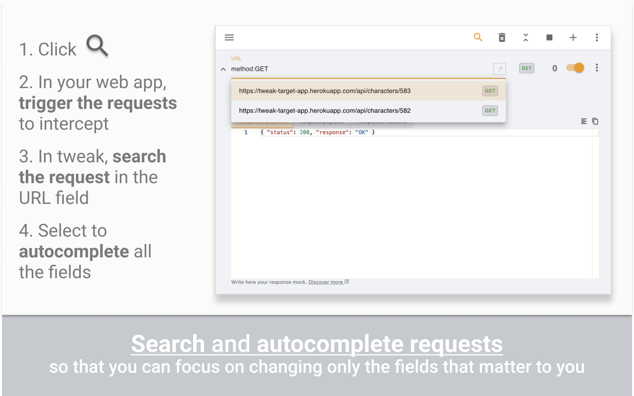 tweak: mock and modify HTTP requests截图3