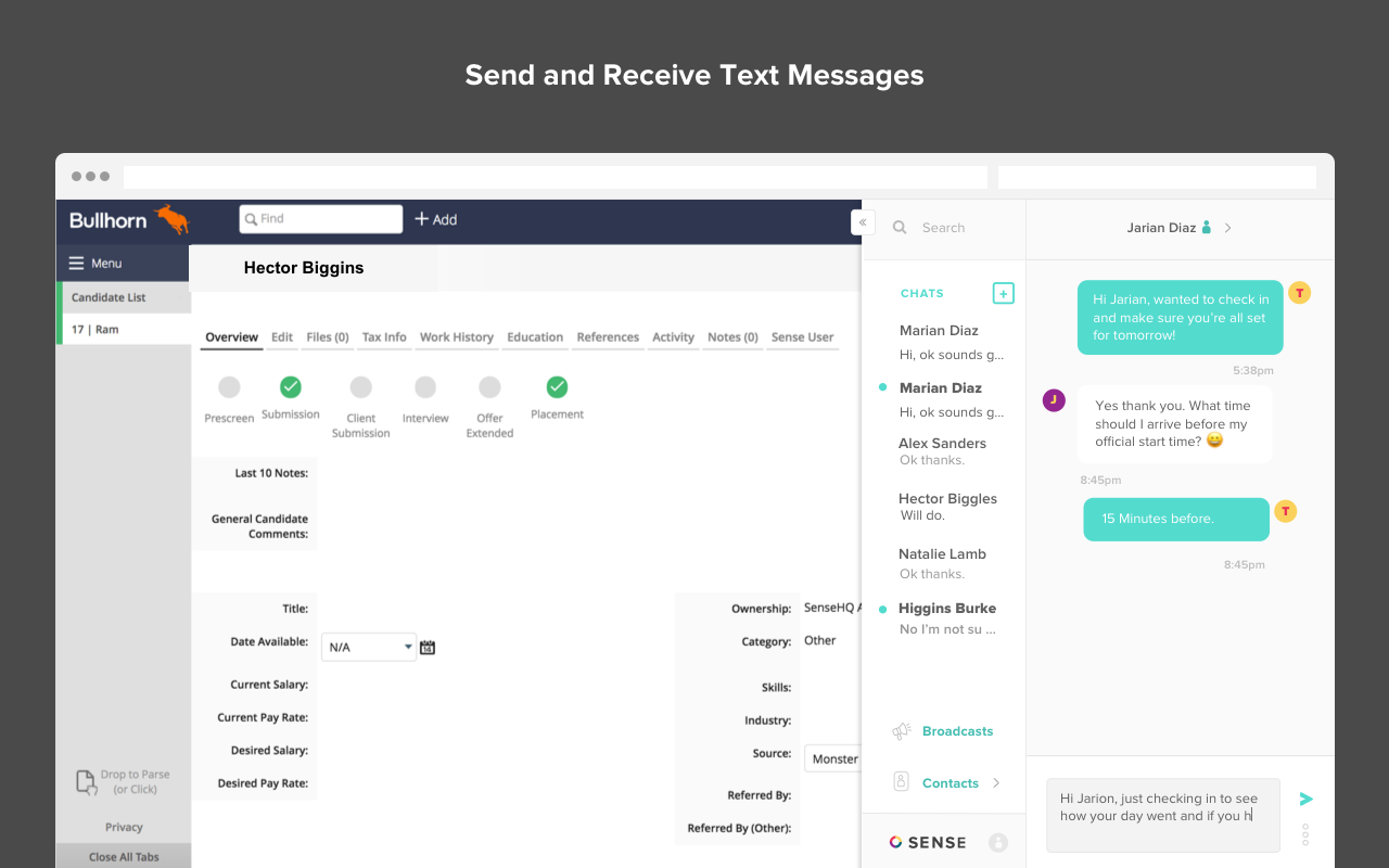 Sense Messaging for Chrome截图1