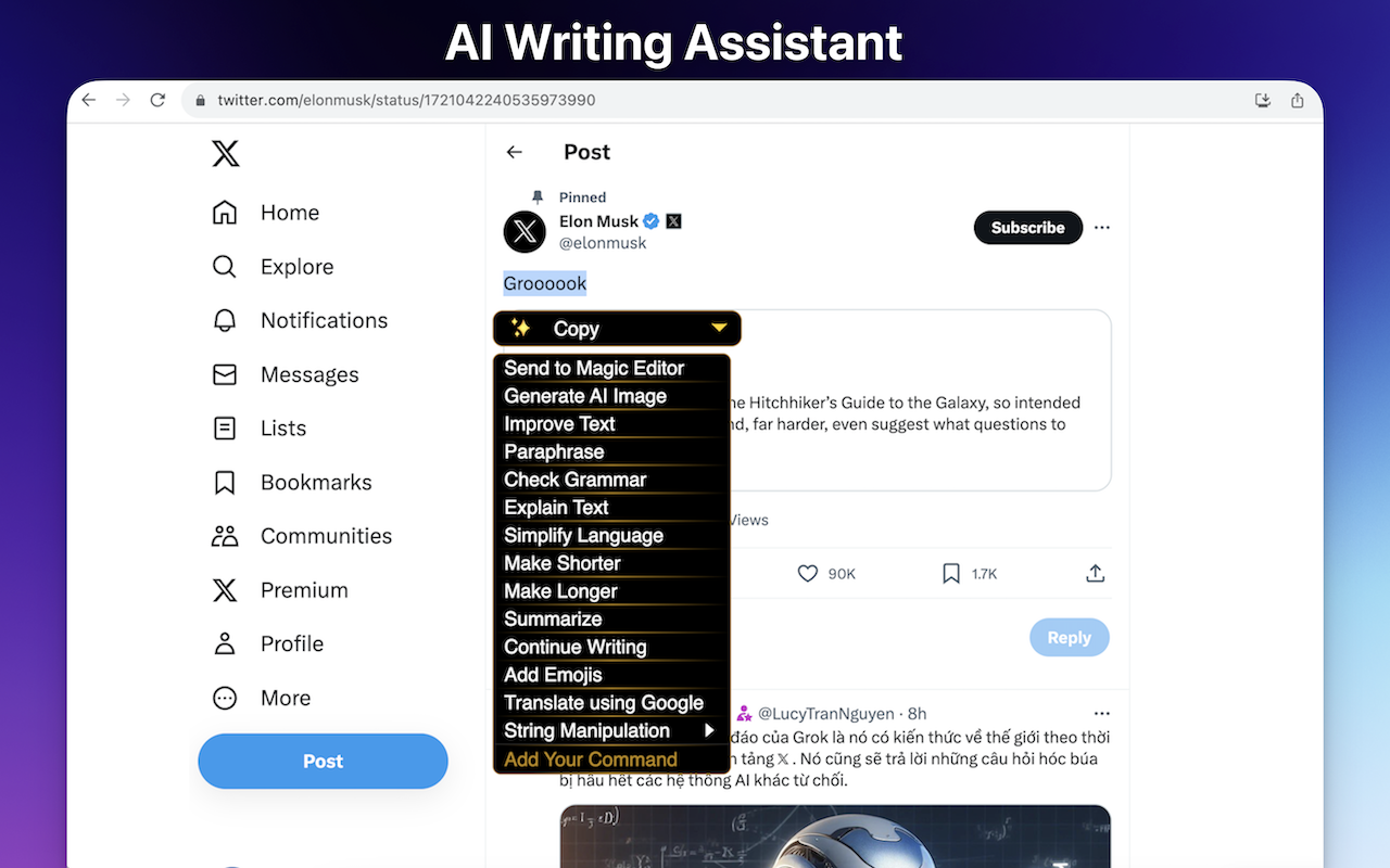 AI Chrome Extension powered by ChatGPT - Magictool AI截图3