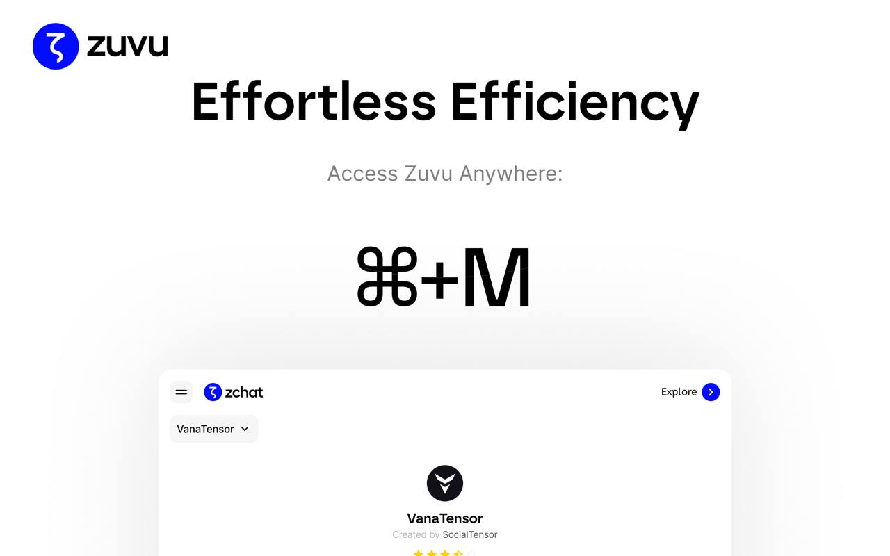 Zuvu AI: The Ultimate AI Agent Sidebar for Google Search & Beyond截图1