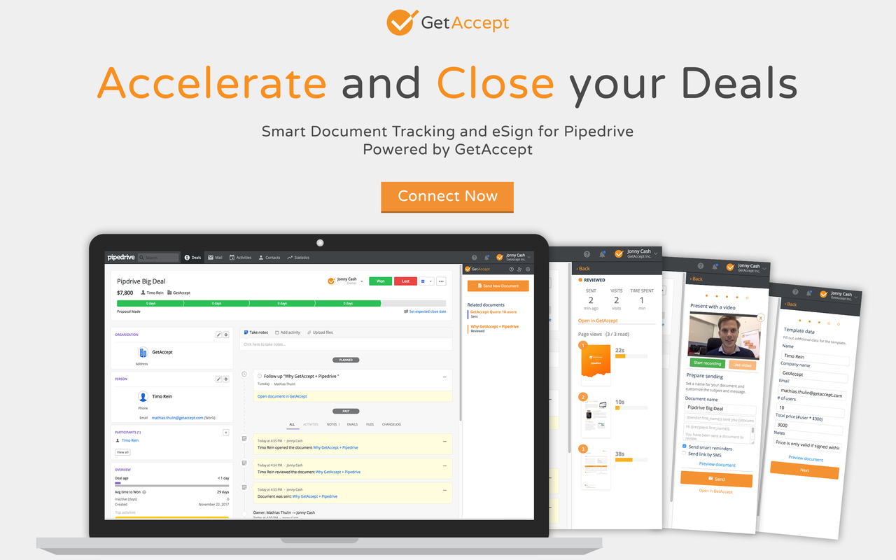 Pipedrive eSignatures by GetAccept截图2