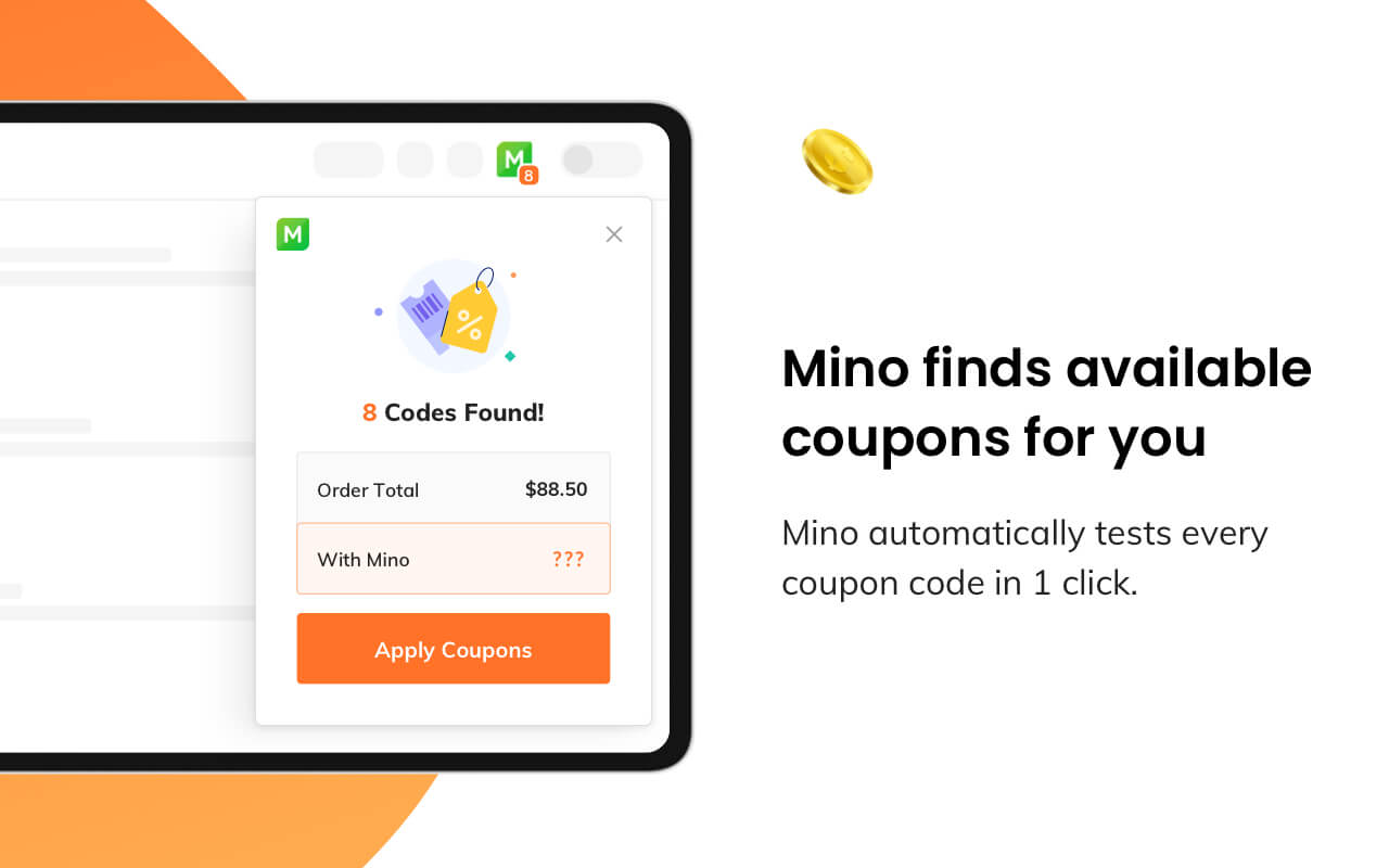 Mino: Automatic Coupons & Cash Back截图3