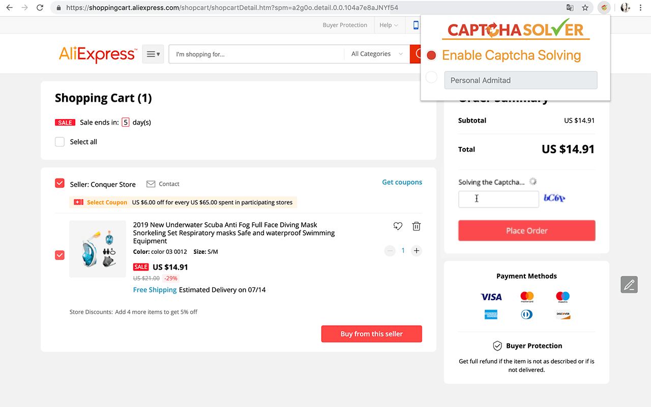 Easy AliExpress Captcha Solver截图4