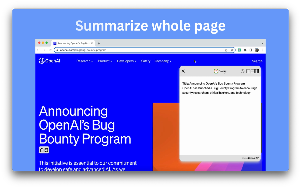 Recap: Smart Split and Summarize with ChatGPT截图4