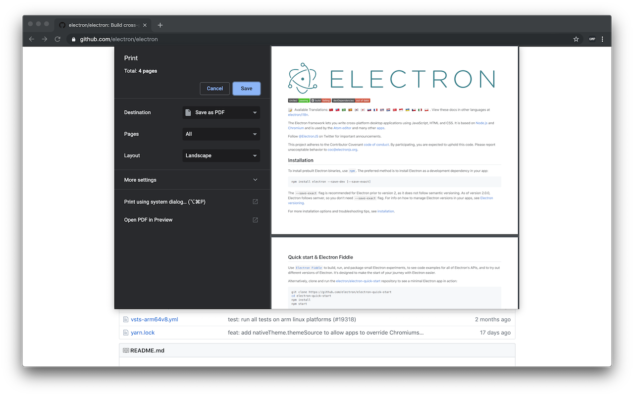 GitHub Markdown Printer截图1