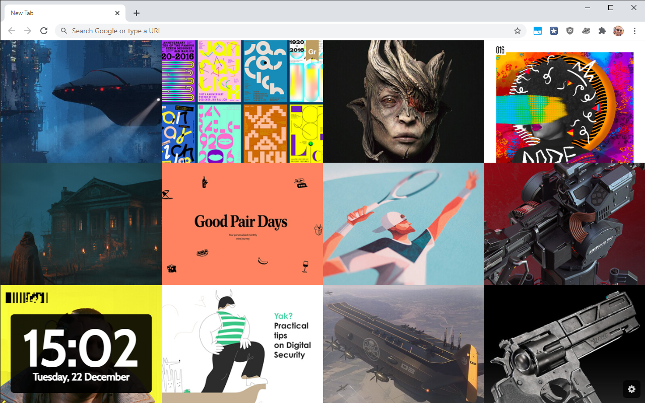 Inspire Gallery New Tab截图2