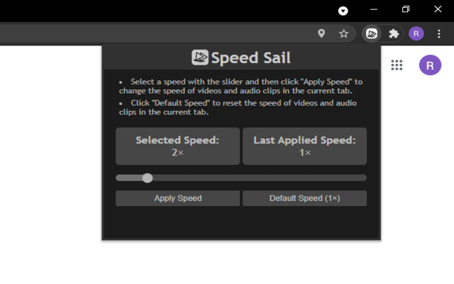Speed Sail - Playback Speed Controls截图1