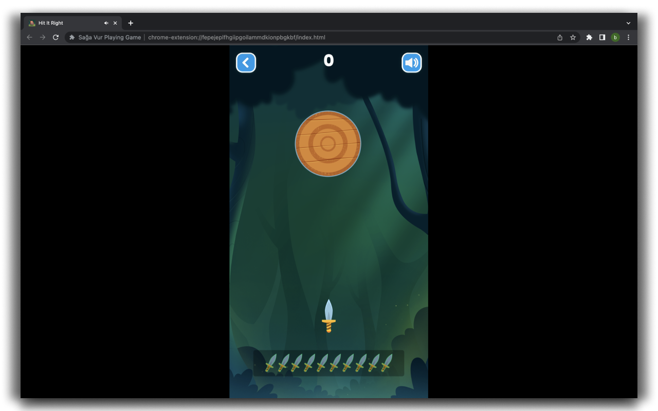 Knife Hit it Right - HTML5 Game截图1