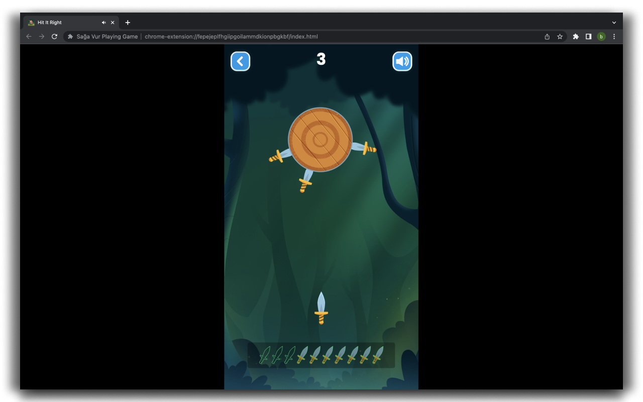 Knife Hit it Right - HTML5 Game截图2