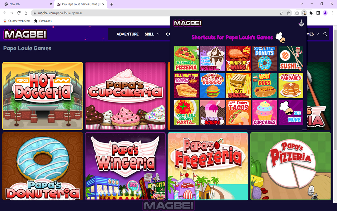 Papa Louie Games Unblocked - Launcher截图1