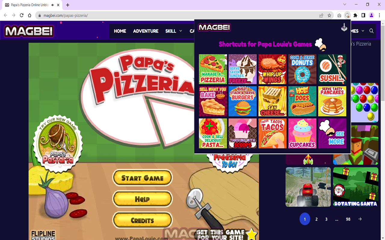 Papa Louie Games Unblocked - Launcher截图4