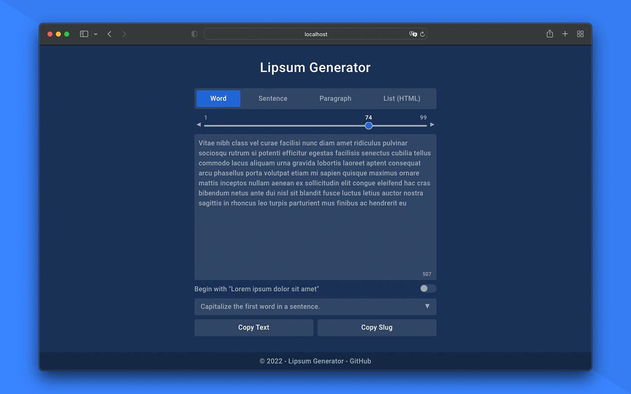 Lipsum Generator截图2