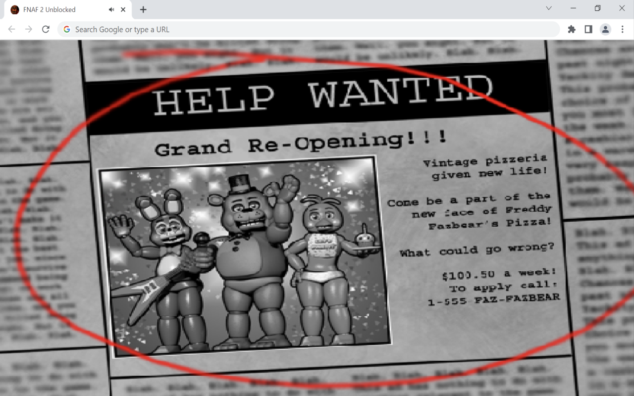 Five Nights at Freddy's 2 Unblocked Game截图1