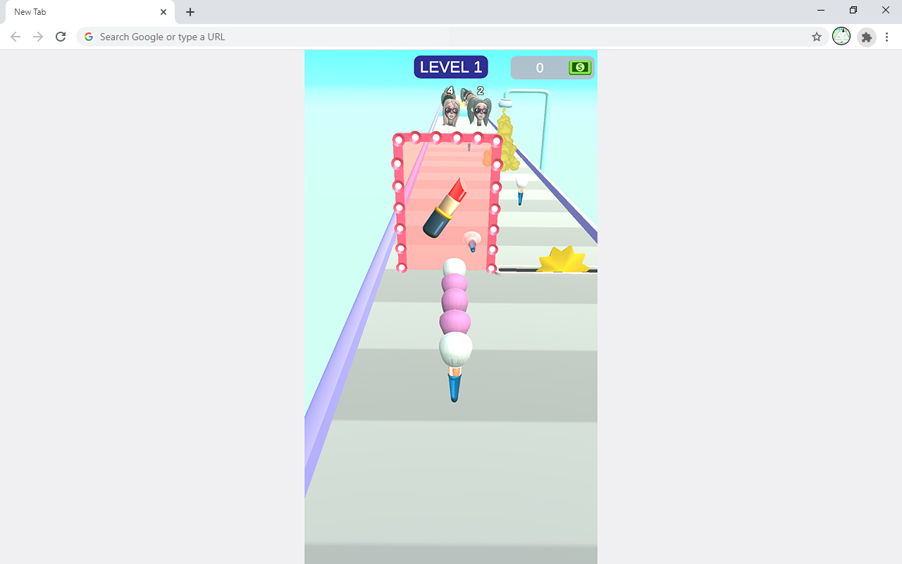 Makeup Runner Girl Game截图1