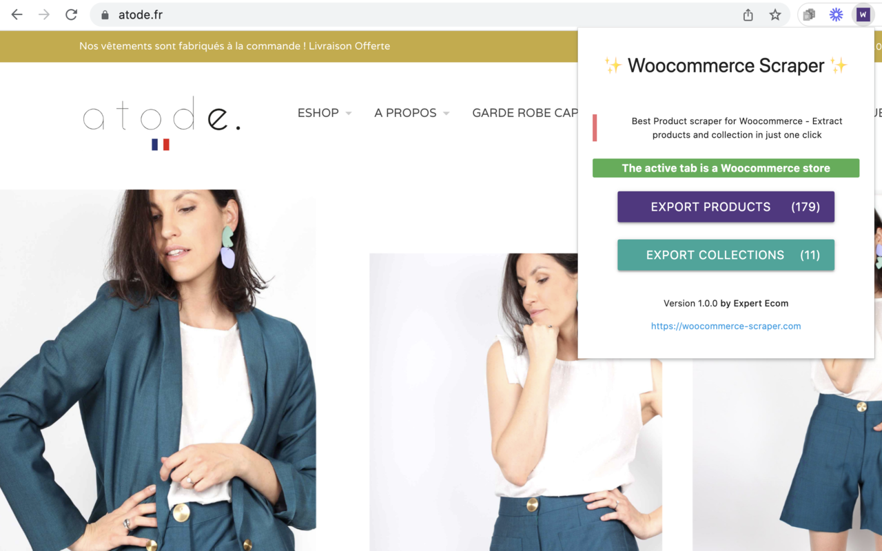 Woocommerce Scraper截图1